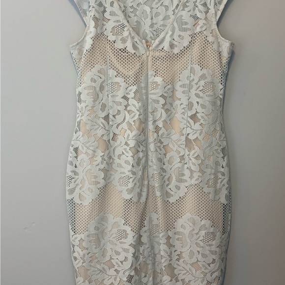 Le Château Pale Blue Lace Sheath Dress | XL | New with Tags - Picture 5 of 9